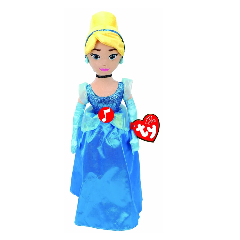 Hamupipőke Disney hercegnő plüssfigura nevetgélő hanggal 30 cm - Hamupipőke plüss