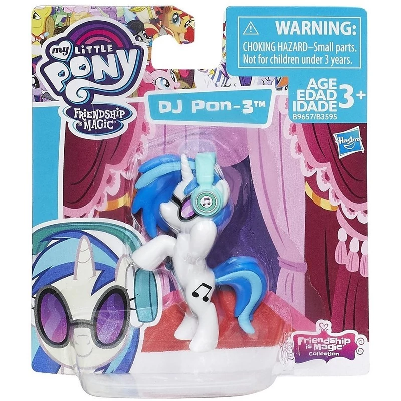 My little pony DJ Pon kis műanyag Hasbro figura 5 cm - Én kicsi pónim figura