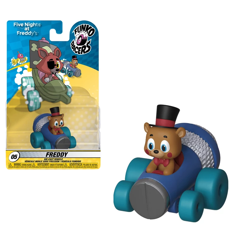 Five Nights at Freddy's FNAF Freddy gurulós kisautóban 4 cm