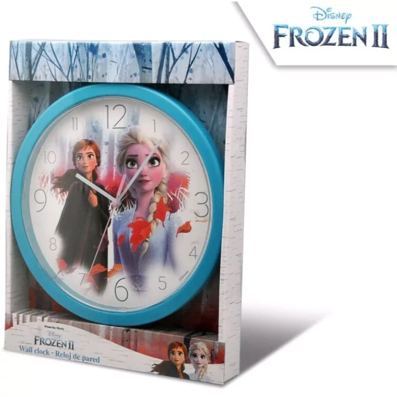Jégvarázs Elsa Anna műanyag falióra - Frozen falióra