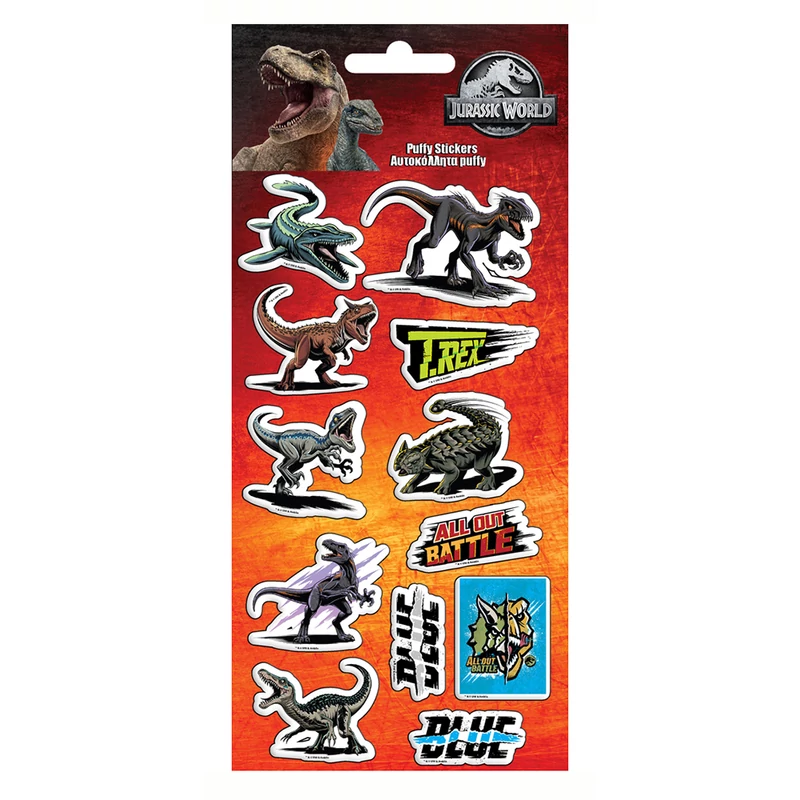 Jurassic World pufi matrica szett