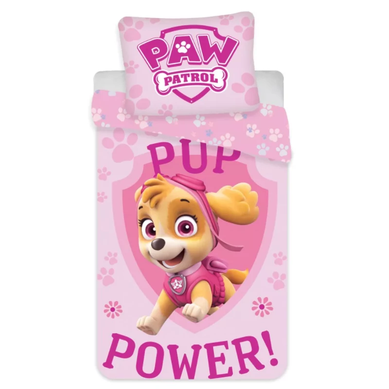 Mancs őrjárat kislányos ovis pamut ágyneműhuzat szett - Paw Patrol ágynemű