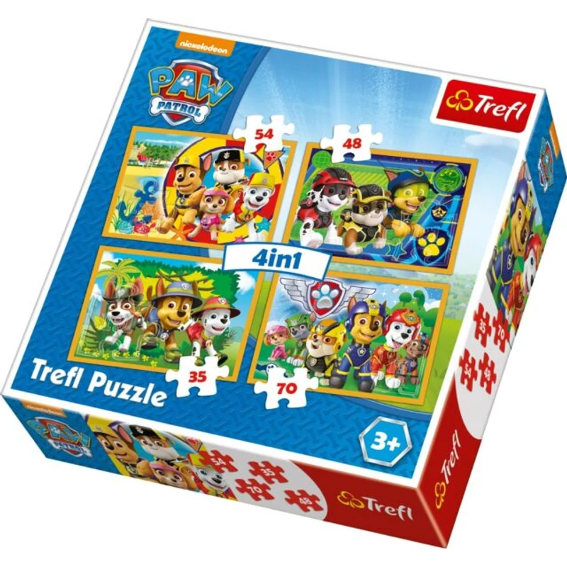 Mancs őrjárat 4 az 1-ben puzzle szett