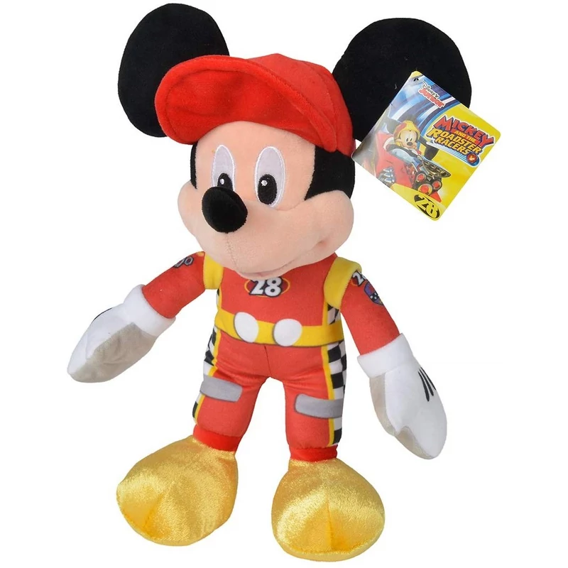 Mickey egér autóversenyző Disney plüssfigura 30 cm - Mickey egér plüss