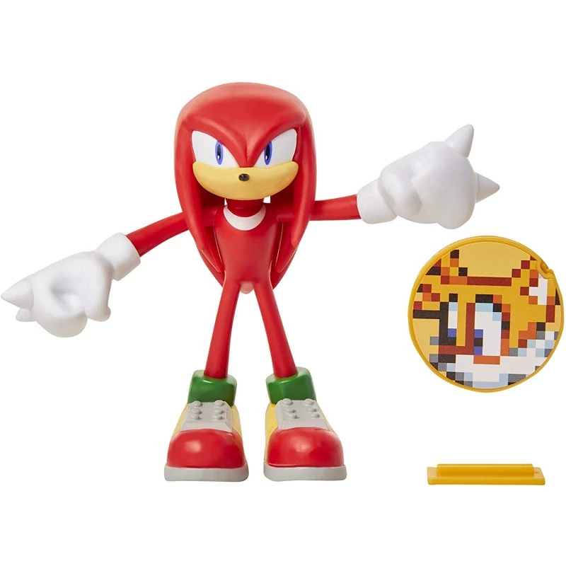 Sonic Knuckles hajlítható prémium műanyag figura 10 cm