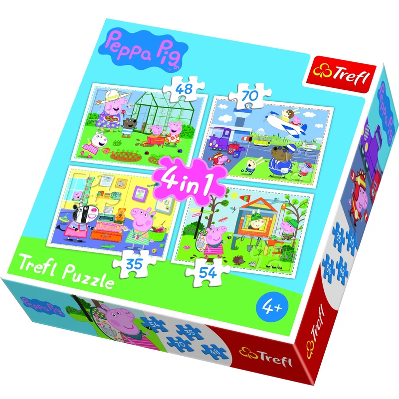 Peppa malac 4 az 1-ben puzzle szett