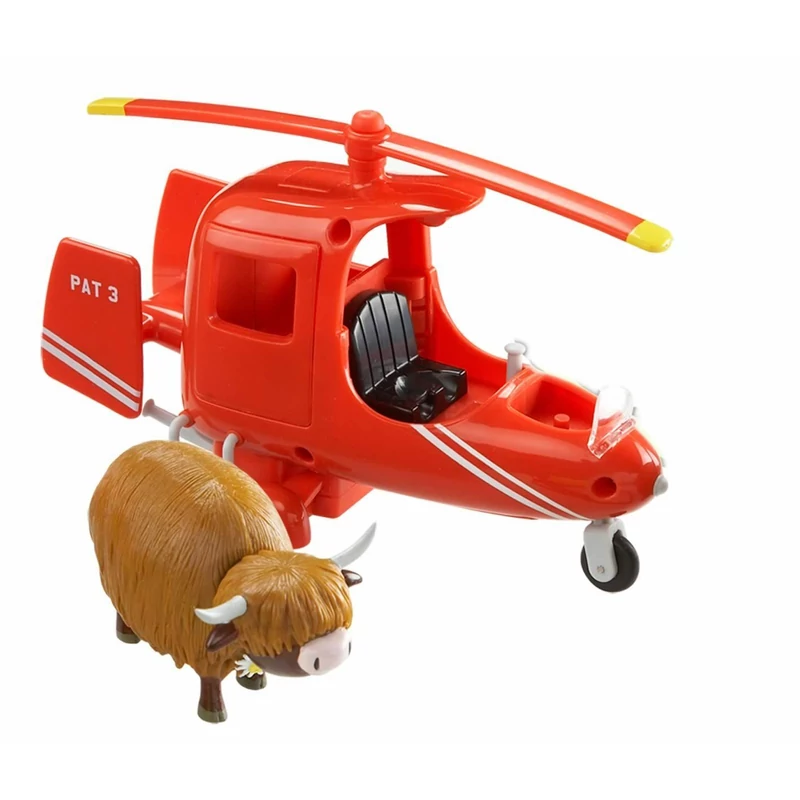 Postás Pat játék szett: helikopter és a bika