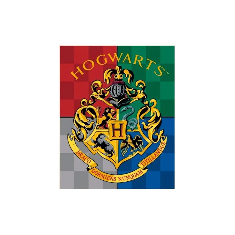 Harry Potter Roxfort (Hogwarts) puha plüss takaró