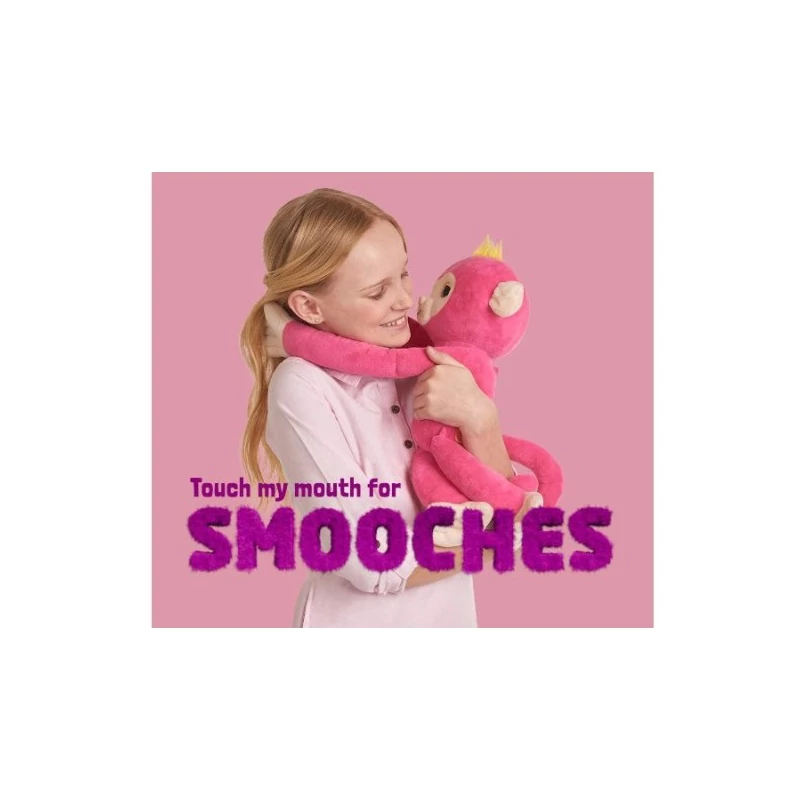 Fingerlings Hugs interaktív Bella majom plüss - Fingerlings Hugs interactive Bella monkey plush