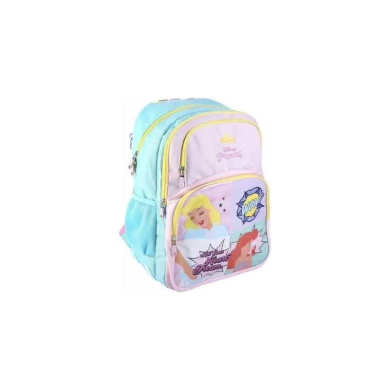 Disney Princess két rekeszes iskolatáska 44 cm - Disney Princess two-compartment backpack 44 cm